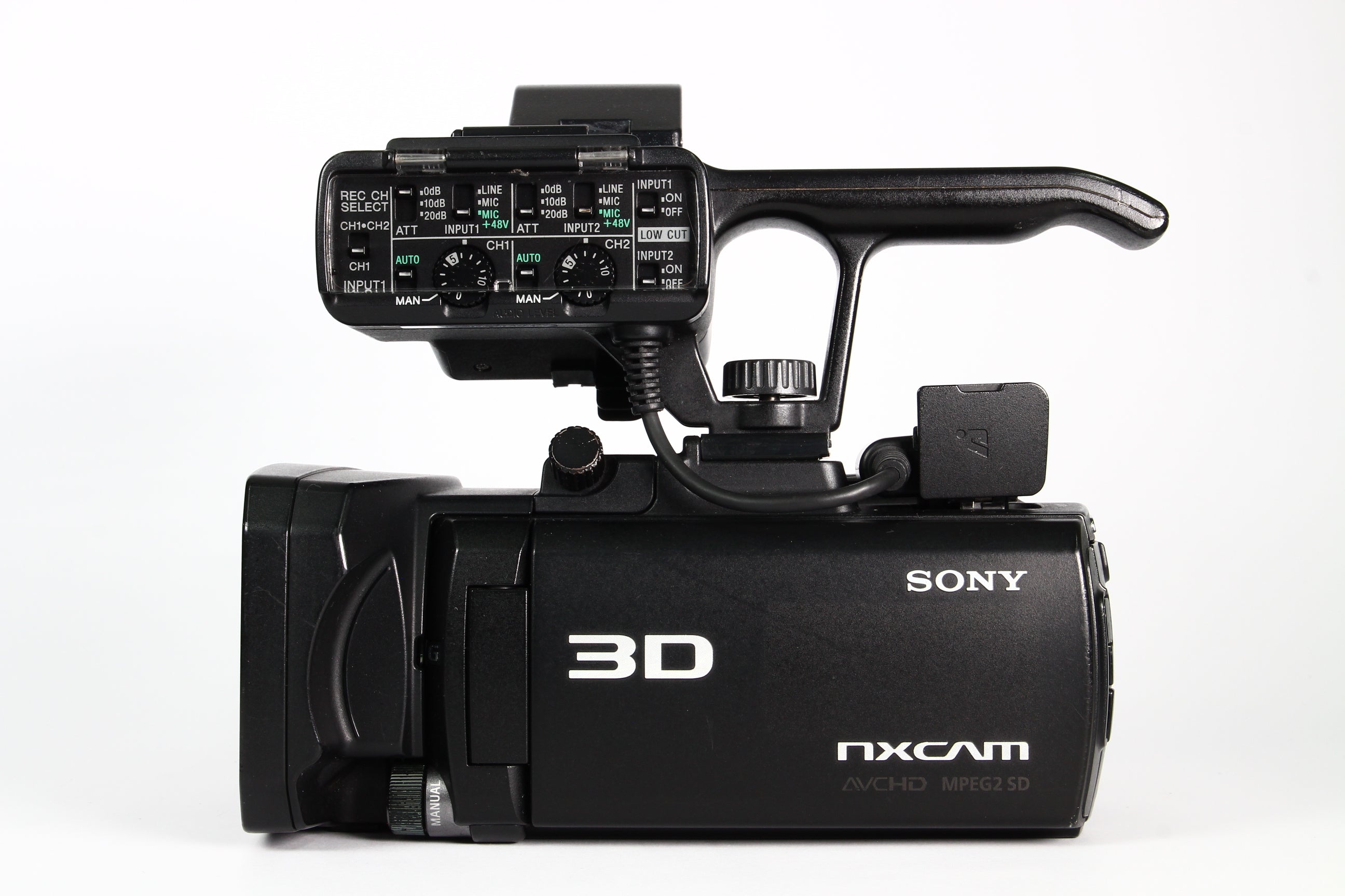 Cámara de vídeo digital SONY NXCAM 3D HXR-NX3D1. Usada.