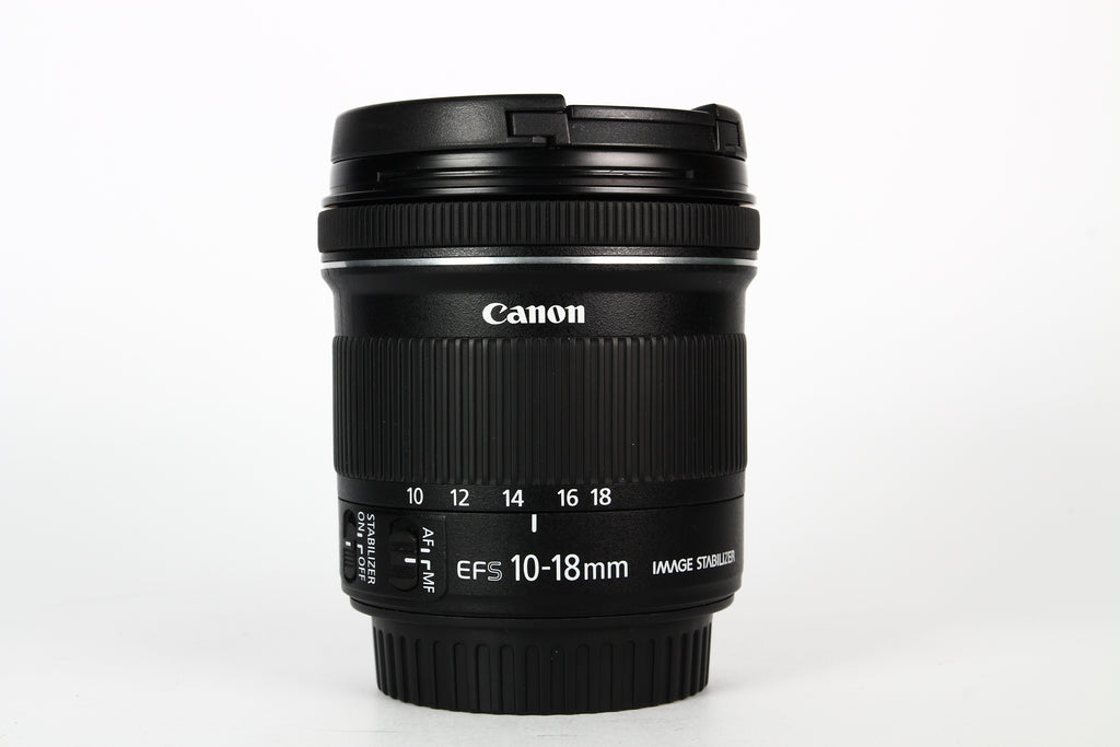 Lente CANON EF-S 10-18mm IS STM F4.5-5.6. Usado