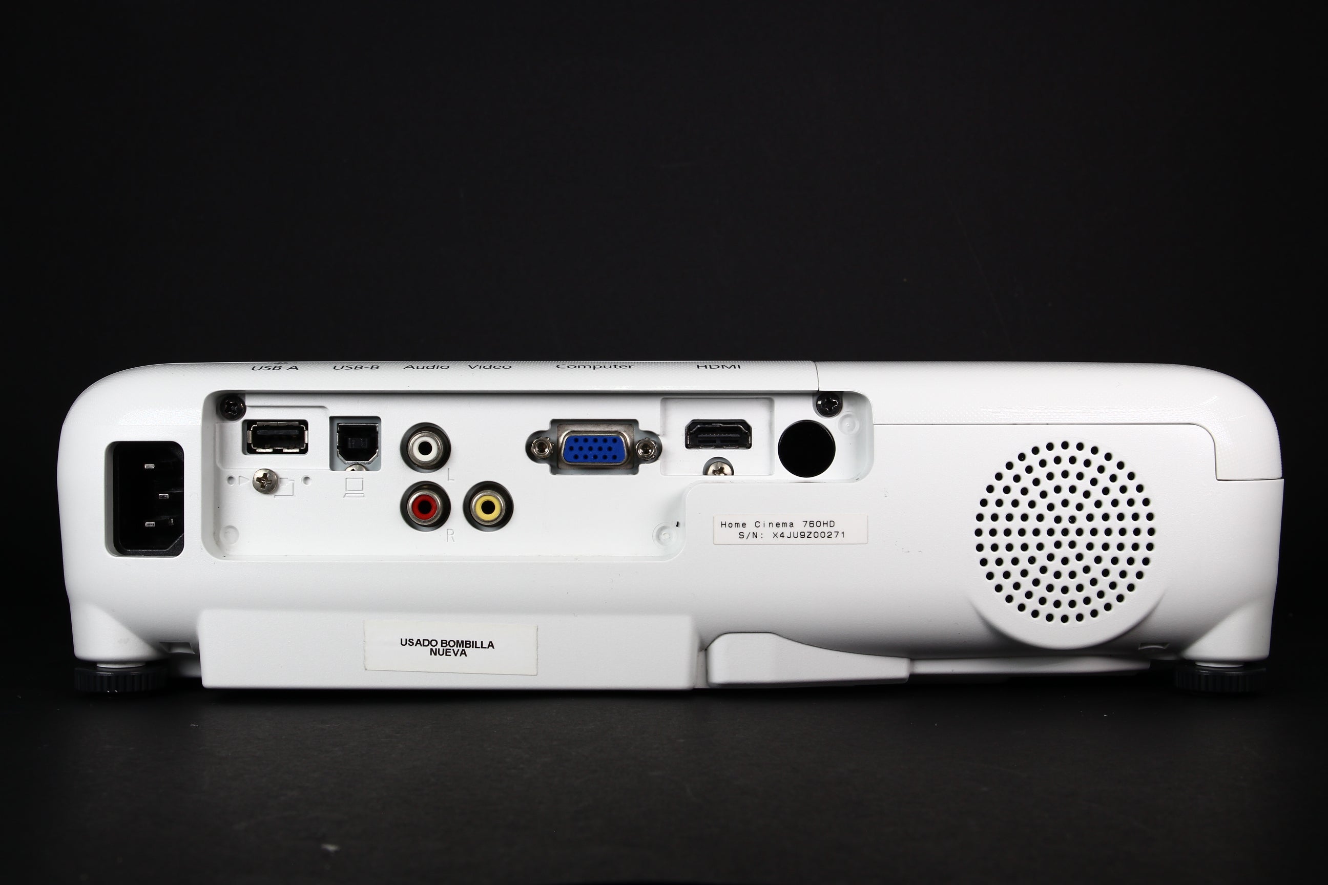 VÍdeo Proyector EPSON Home Cinema H848A. Usado