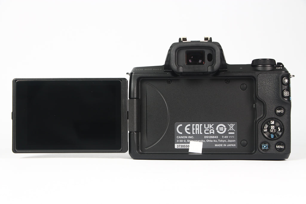 Cámara Digital CANON EOS M50 Mark II con lente 15-45mm. Usada