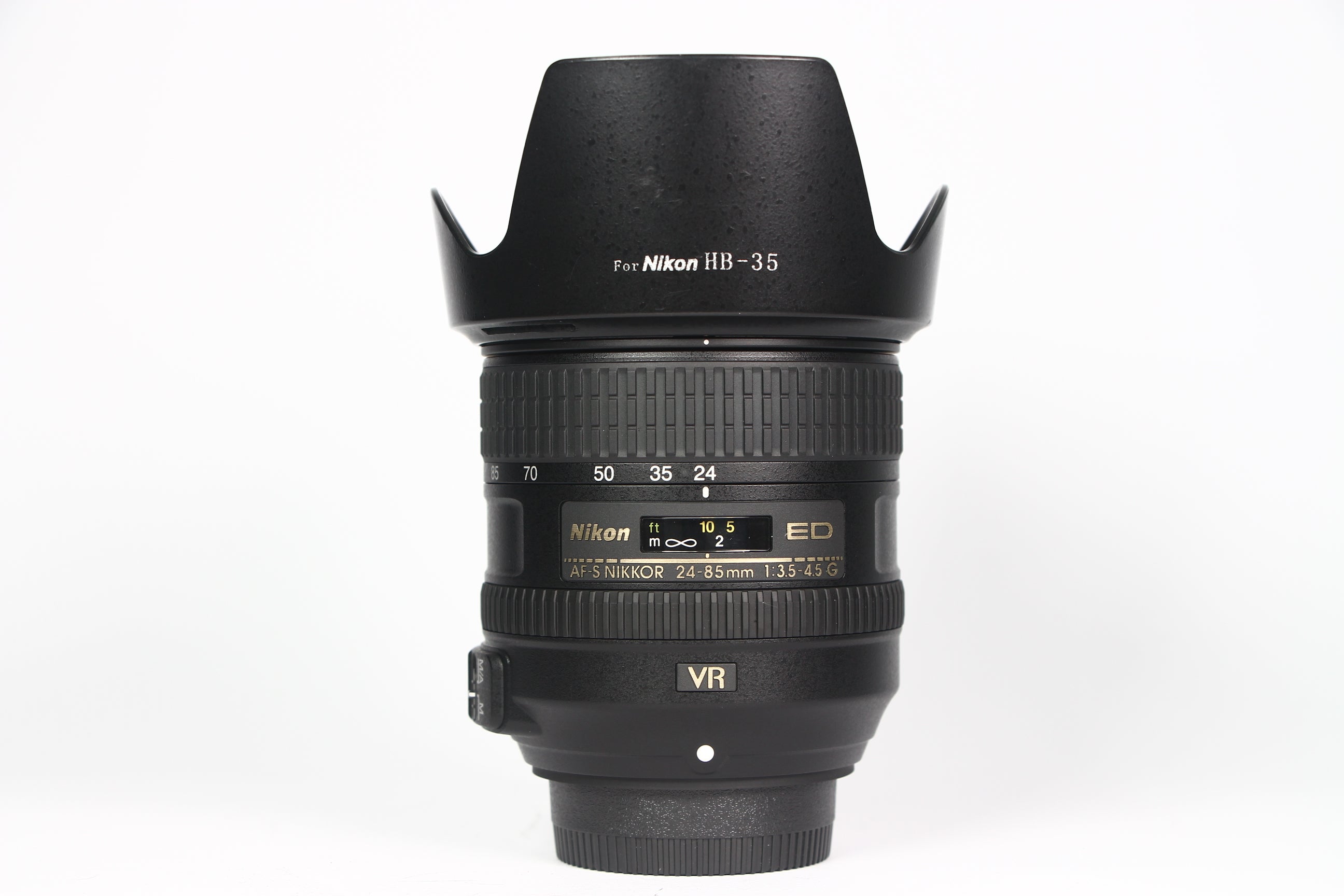 Lente NIKON AF-S 24-85mm F3.5-4.5 ED G VR. Usado.