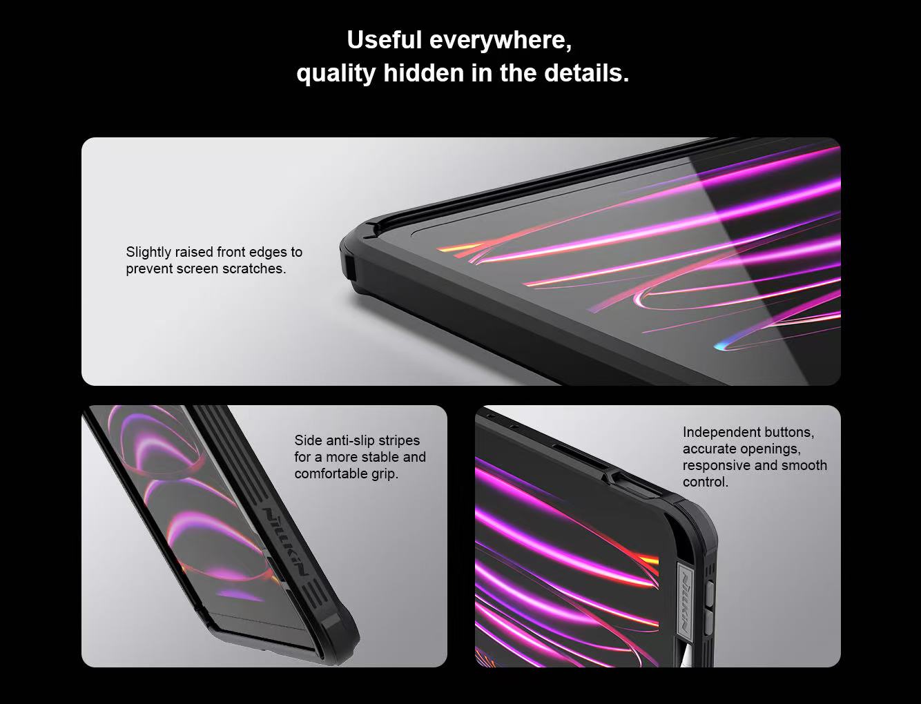 Protector iPad Magnético Antichoque Bumper Pro + Paño