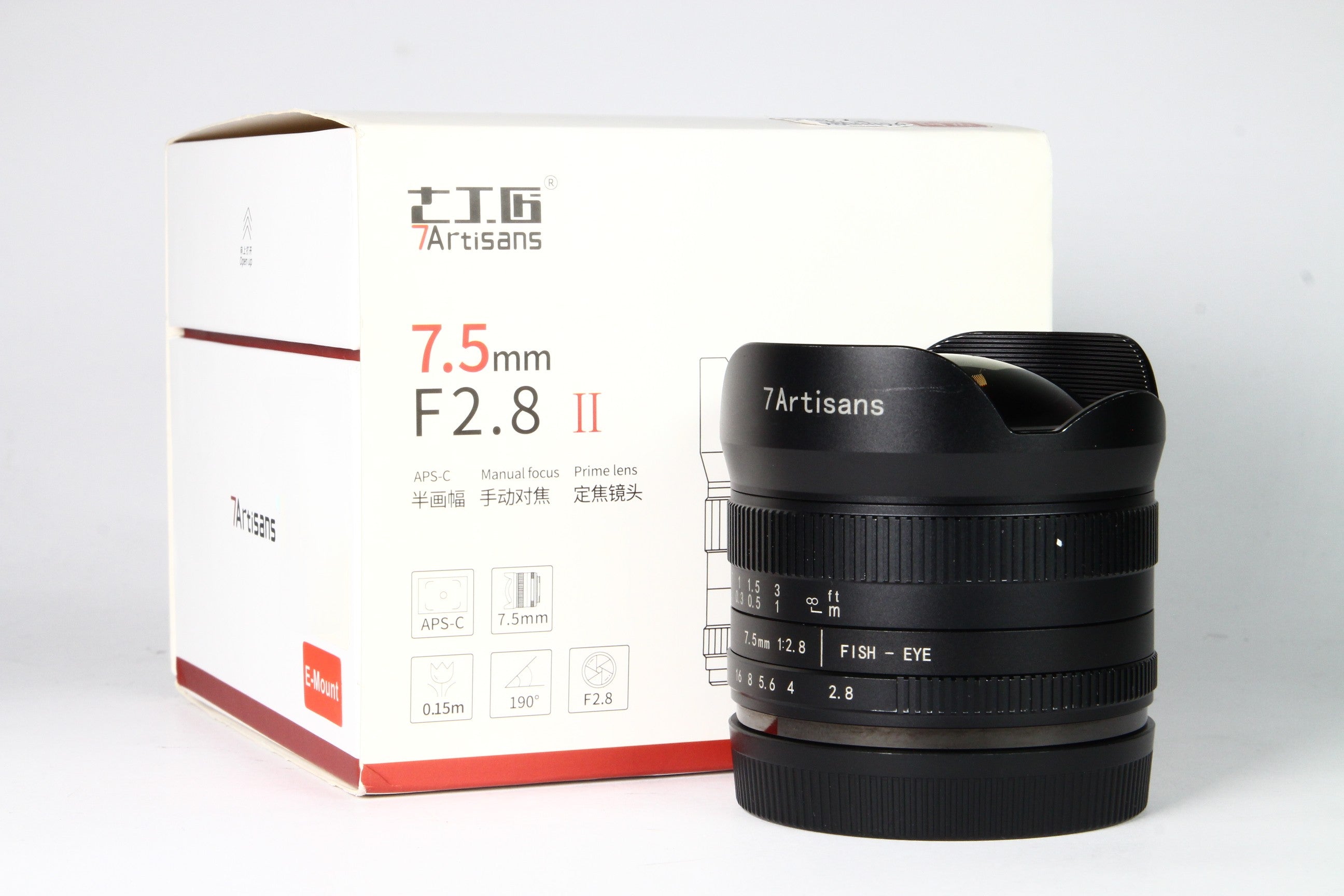 Lente Spectrum 7 Artisans 7.5 mm F2.8 II para SONY. Usado