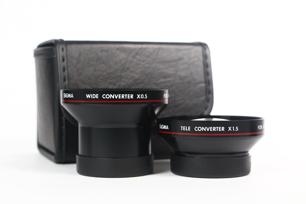 Kit Sigma de Lentes - Lentillas para Vídeo Teleconvertidor y Gran Angular para cámaras vintage