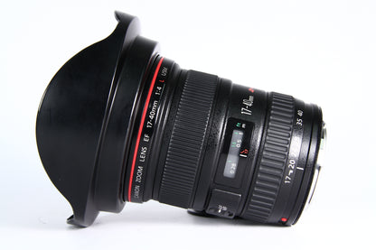 Lente CANON 17-40mm F4 L USM. Usado
