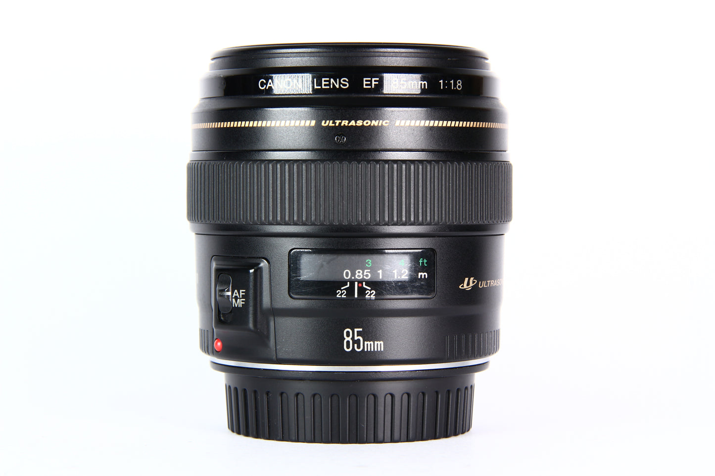 Lente Canon 85mm F:1.8 USM. Usado