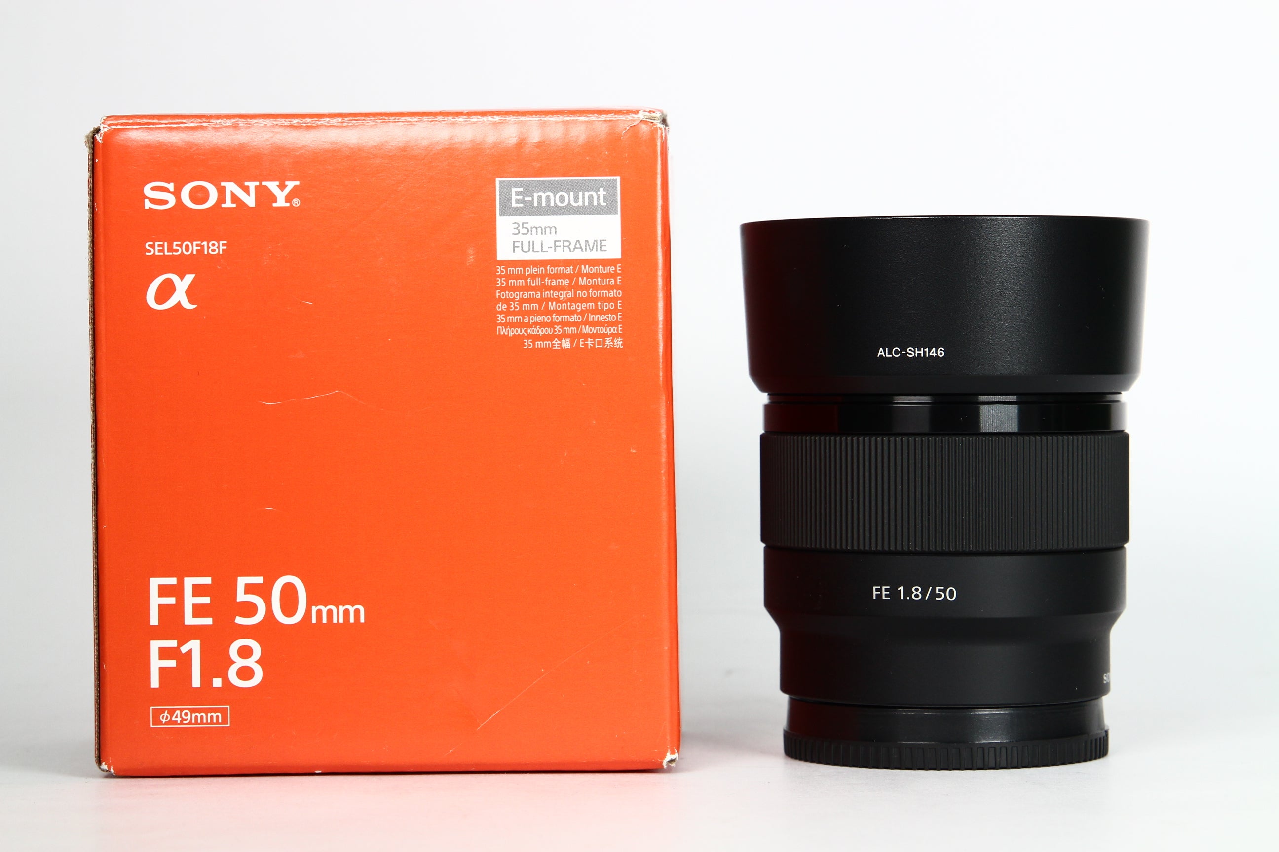 Lente SONY FE 50mm F:1.8. Usado