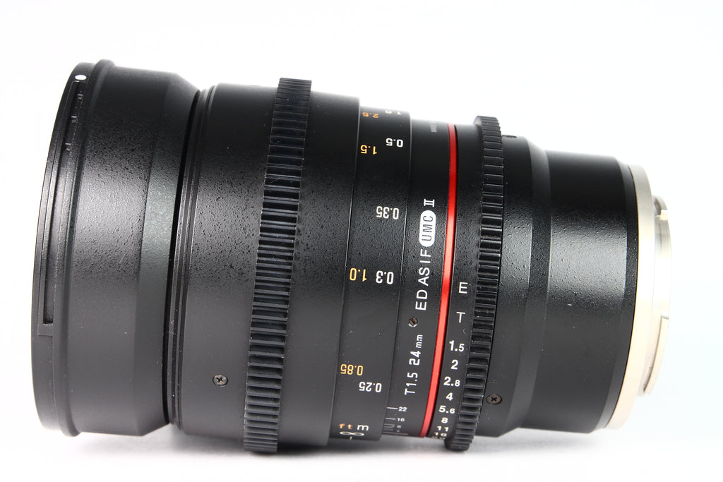 Lente ROKINON 24mm T:1.5 ED AS I F UMC II Cinemaline para SONY. Usado