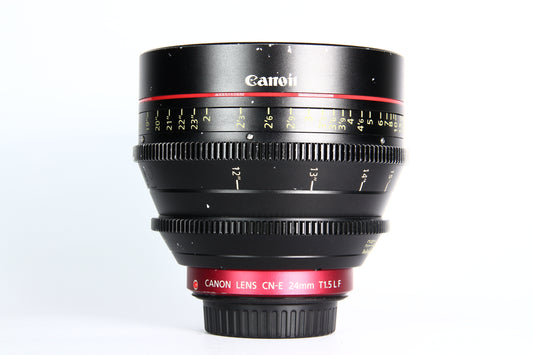 Lente Canon CN-E 24mm T 1.5 L F Cinemaline. Usado