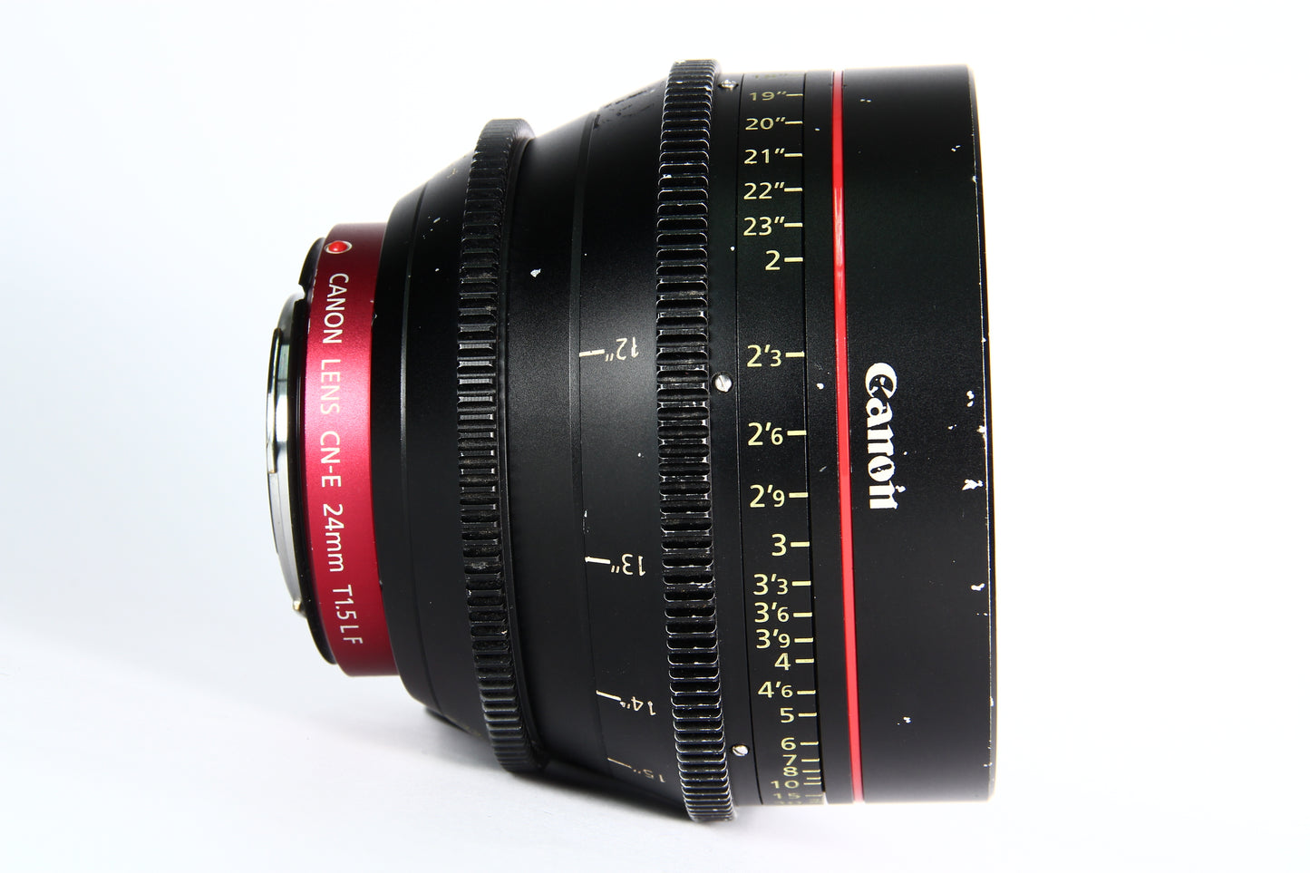 Lente Canon CN-E 24mm T 1.5 L F Cinemaline. Usado