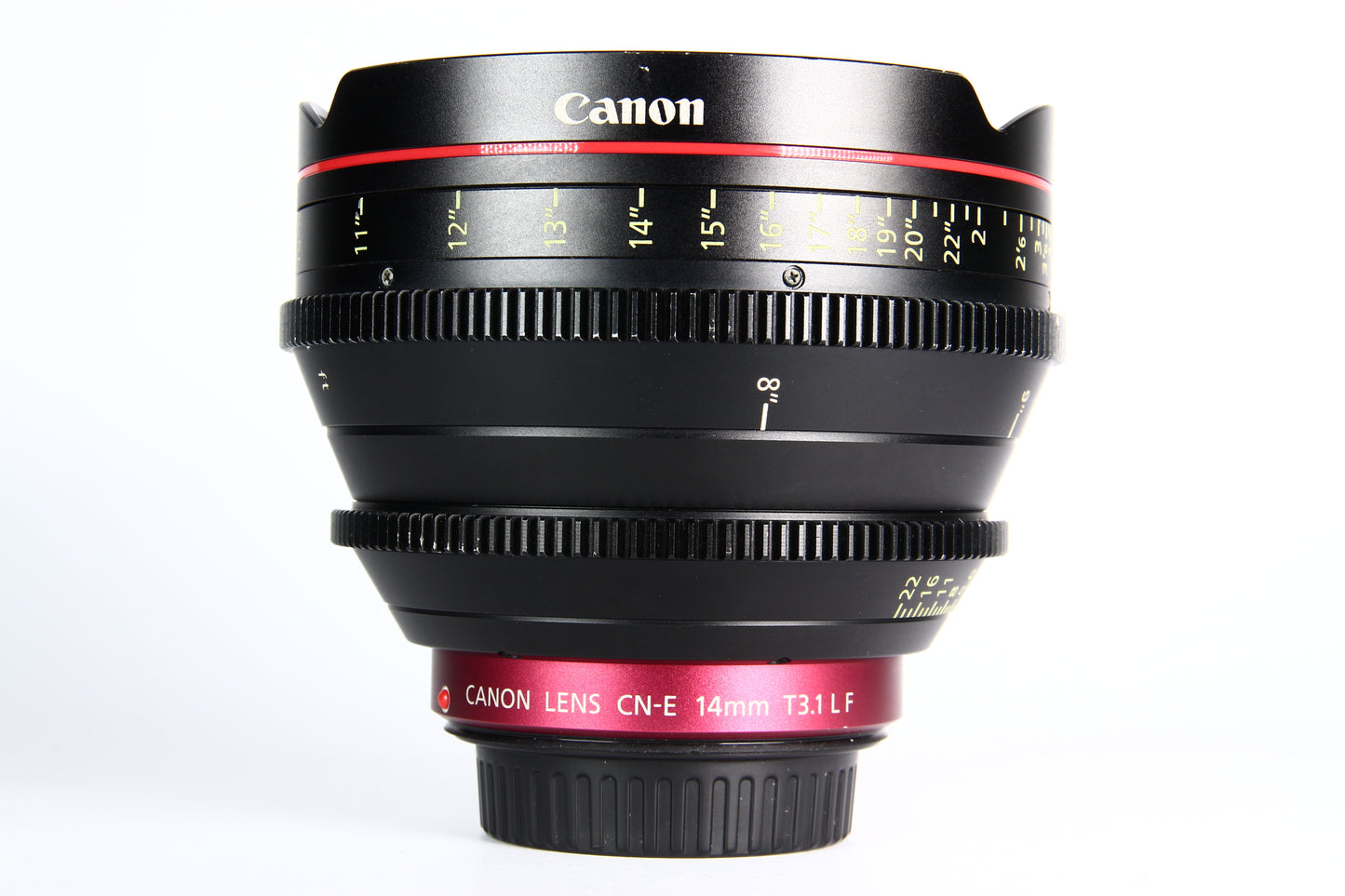 Lente Canon CN-E 14mm T 3.1 L F Cinemaline. Usado