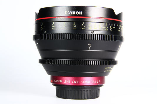 Lente Canon CN-E 14mm T 3.1 L F Cinemaline. Usado
