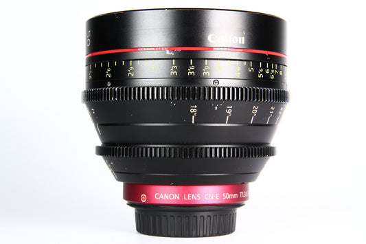 Lente Canon CN-E 50mm T 1.3 L F Cinemaline. Usado