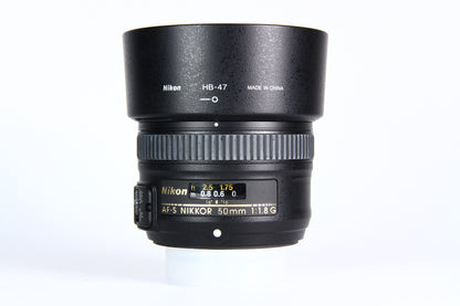 Lente Nikon AF-S 50mm F1.8 G. Usado