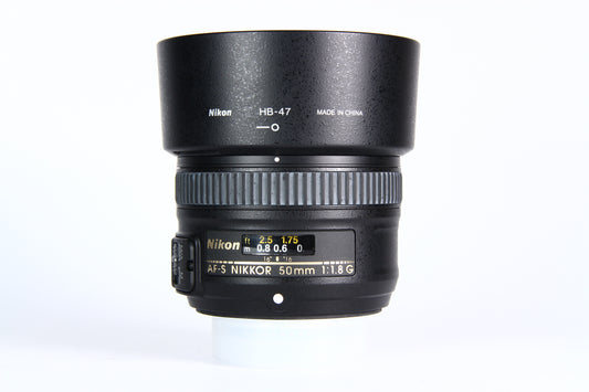 Lente Nikon AF-S 50mm F1.8 G. Usado