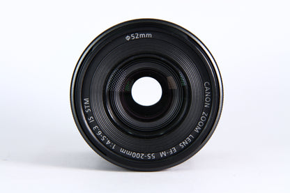 Lente CANON EF-M 55-200mm IS STM F4.5-6.3 Usado