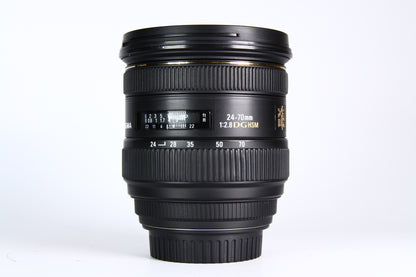 Lente SIGMA DG HSM EX 24-70mm F2.8 para Canon. Usado