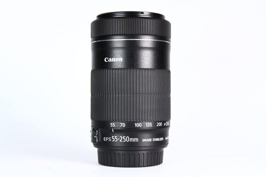 Lente CANON EF-S 55-250mm IS STM F4-5.6. Usado