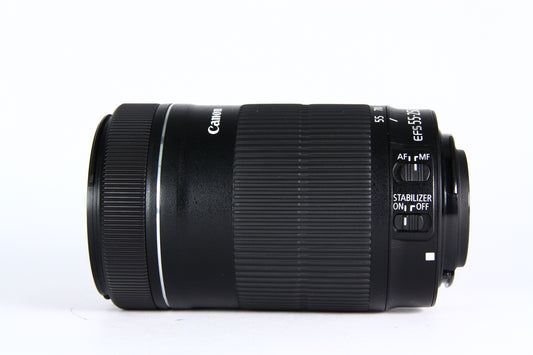 Lente CANON EF-S 55-250mm IS STM F4-5.6. Usado