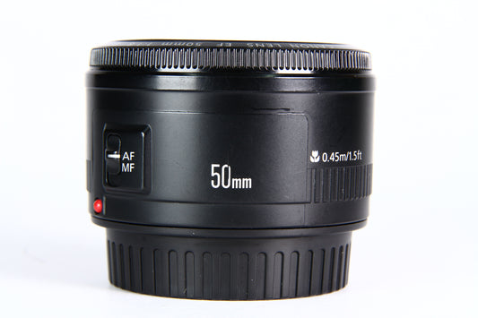 Lente CANON 50mm F1.8 II. Usado