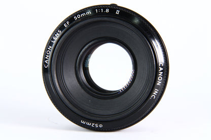 Lente CANON 50mm F1.8 II. Usado