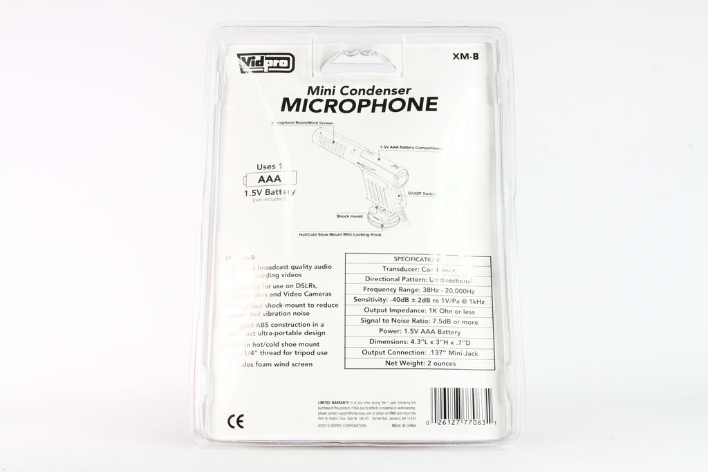 Microfono Vidpro Mini XM-8