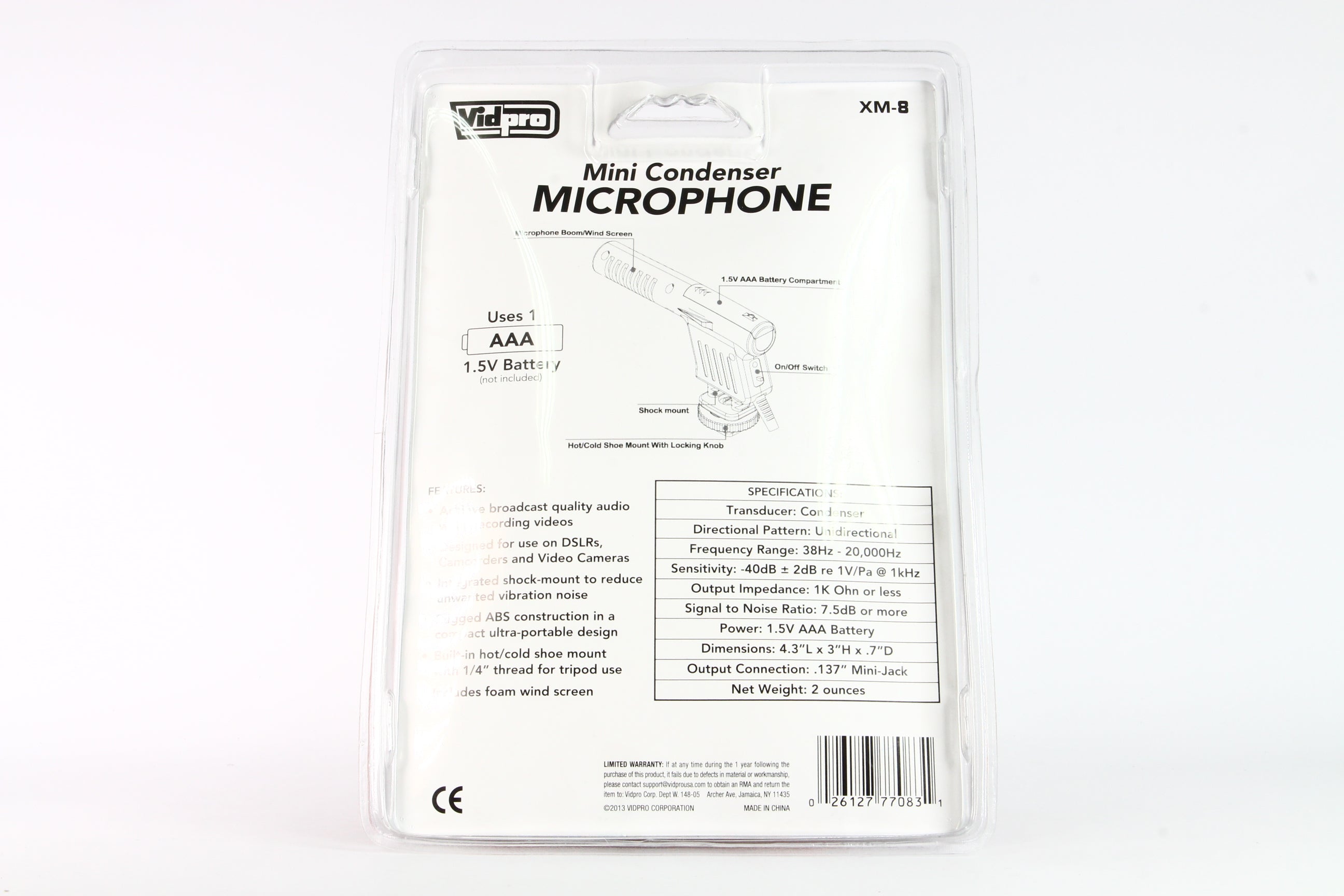 Microfono Vidpro Mini XM-8