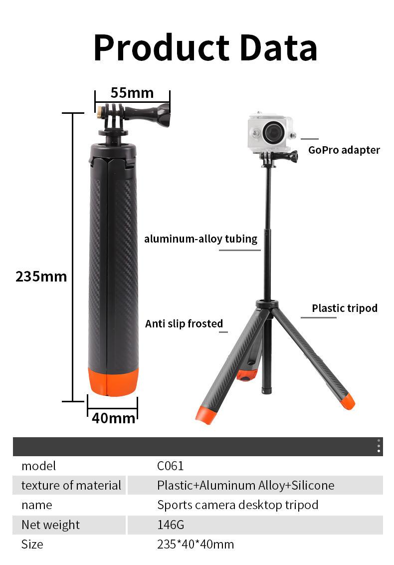 Selfie Stick Tripode Flotante Extensible Camaras De Accion