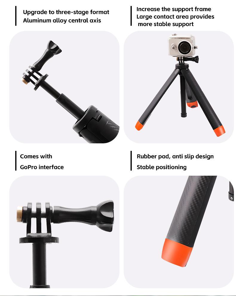 Selfie Stick Tripode Flotante Extensible Camaras De Accion