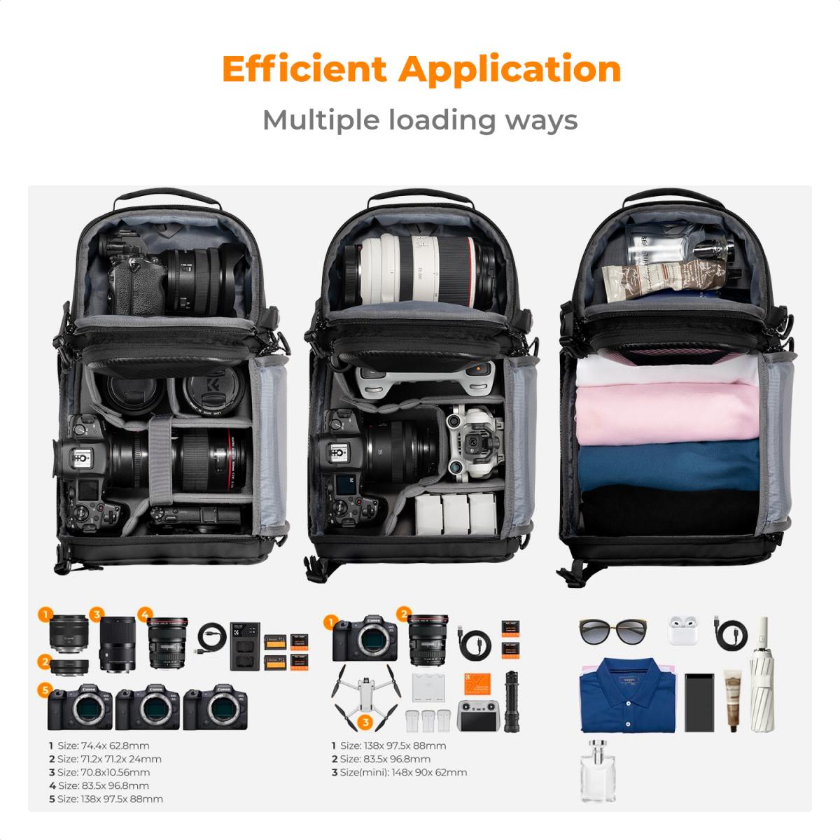 Morral 2 En 1 Con Estuche Rigido, Compartimiento Modular 10L