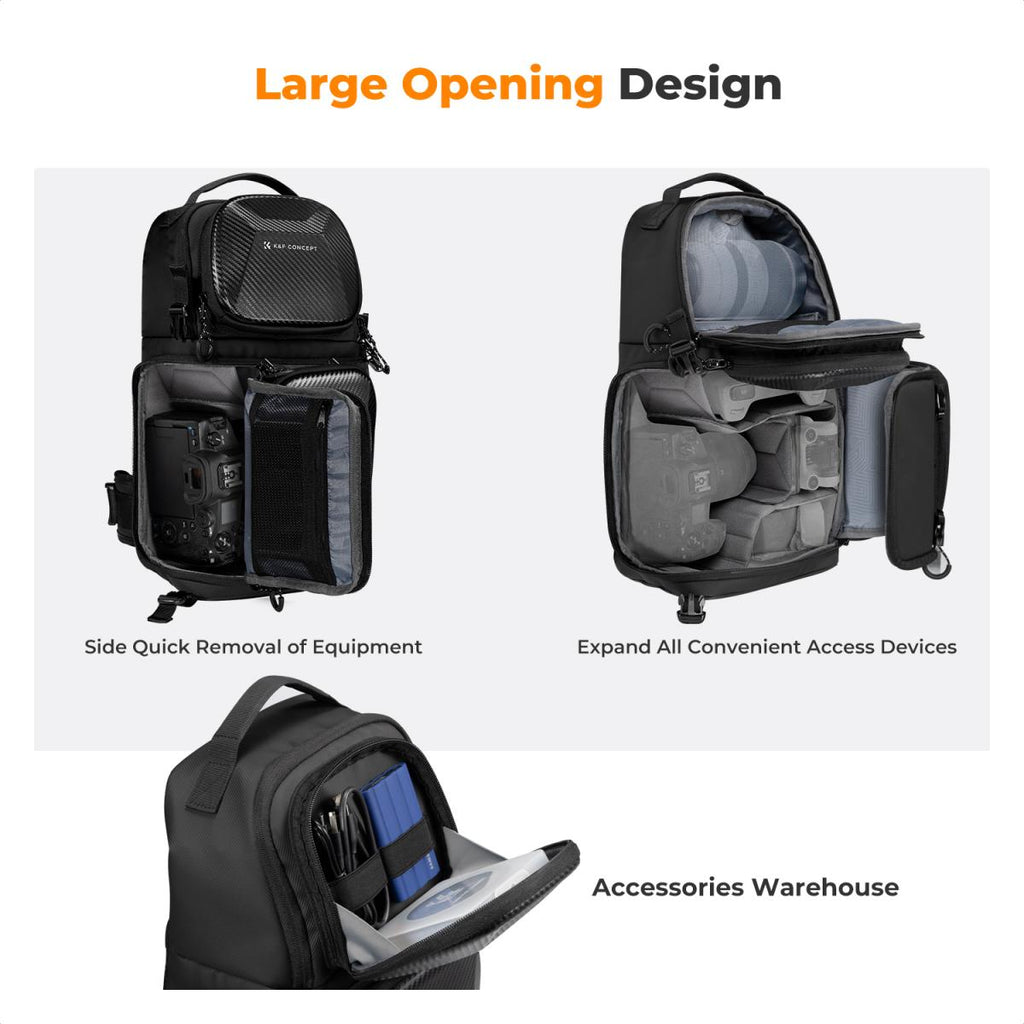 Morral 2 En 1 Con Estuche Rigido, Compartimiento Modular 10L