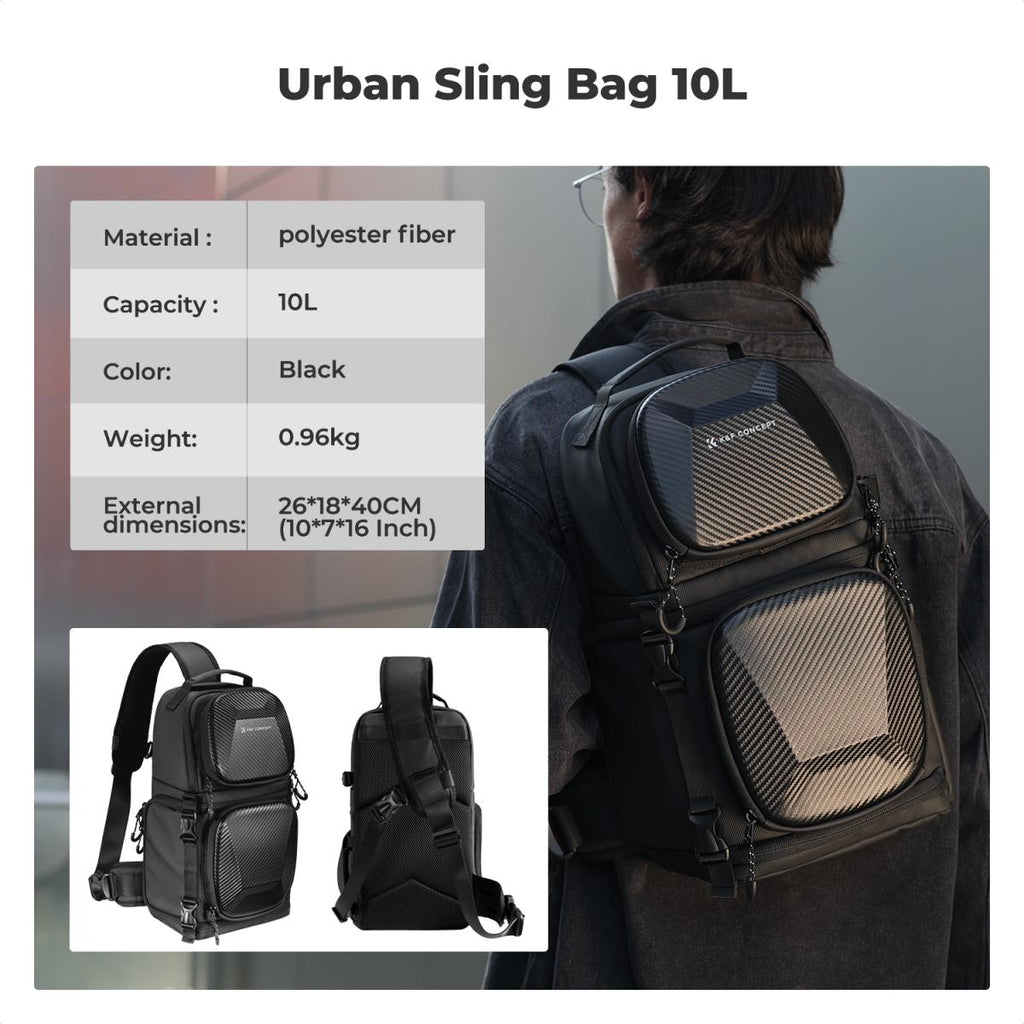 Morral 2 En 1 Con Estuche Rigido, Compartimiento Modular 10L