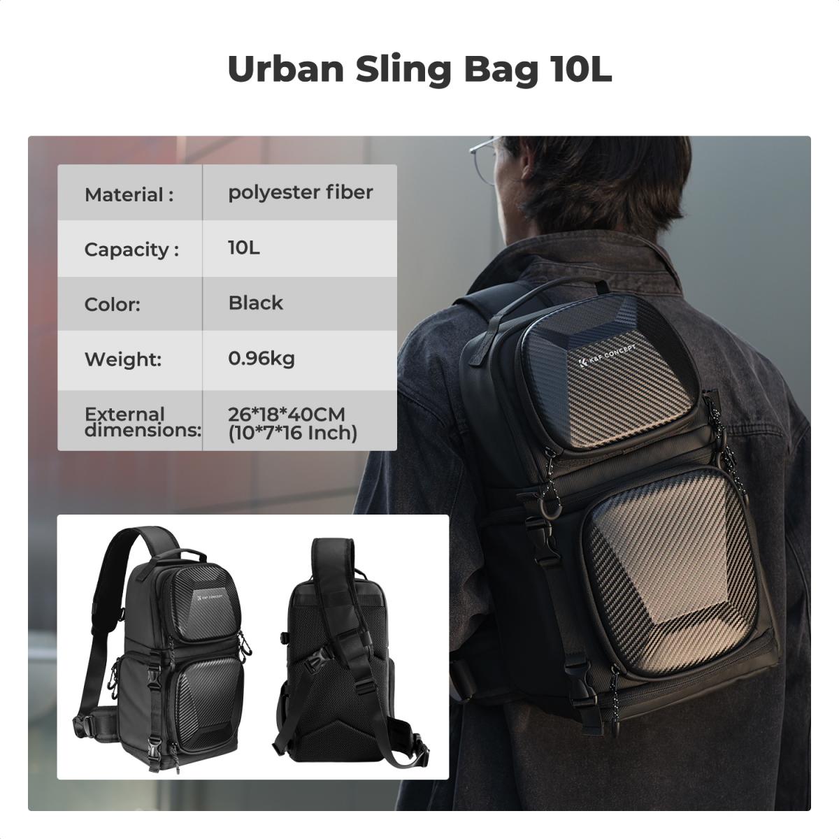 Morral 2 En 1 Con Estuche Rigido, Compartimiento Modular 10L