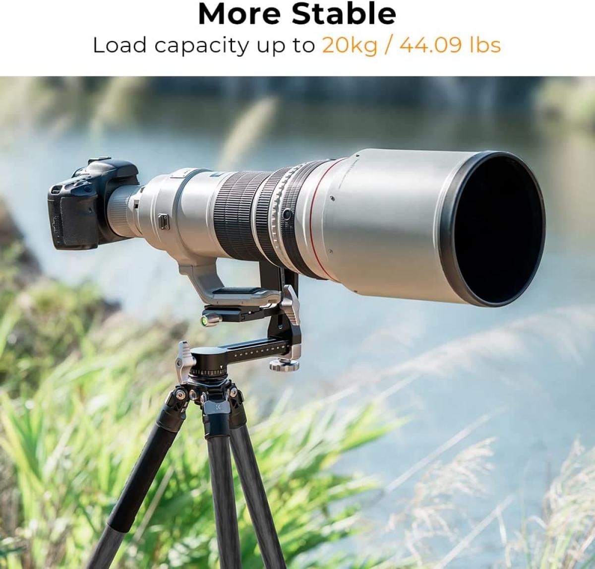 Cabezal K&f Concept Estabilizador Para Tripode Panoramico 360