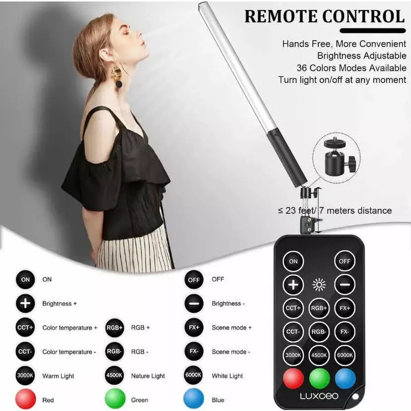 Kit Barra De Luz Led Rgb Profesional+ Soporte+ Tripode