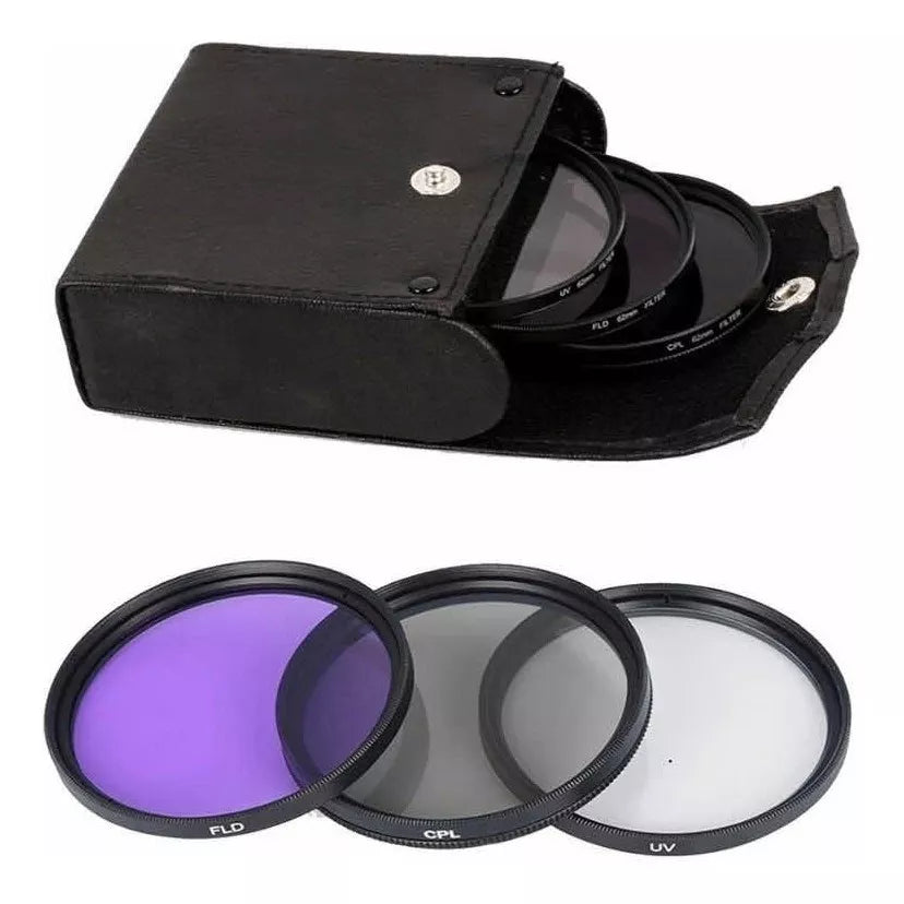 Kit De Filtros Uv Cpl Fld Diámetro A Elección 62mm 67mm 72mm 77mm