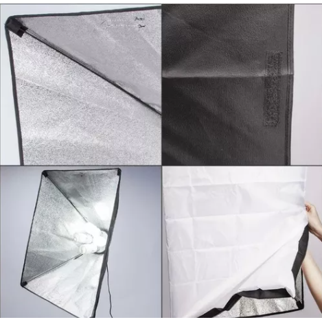 Kit Iluminación  Socket X4+Tripode+ Softbox