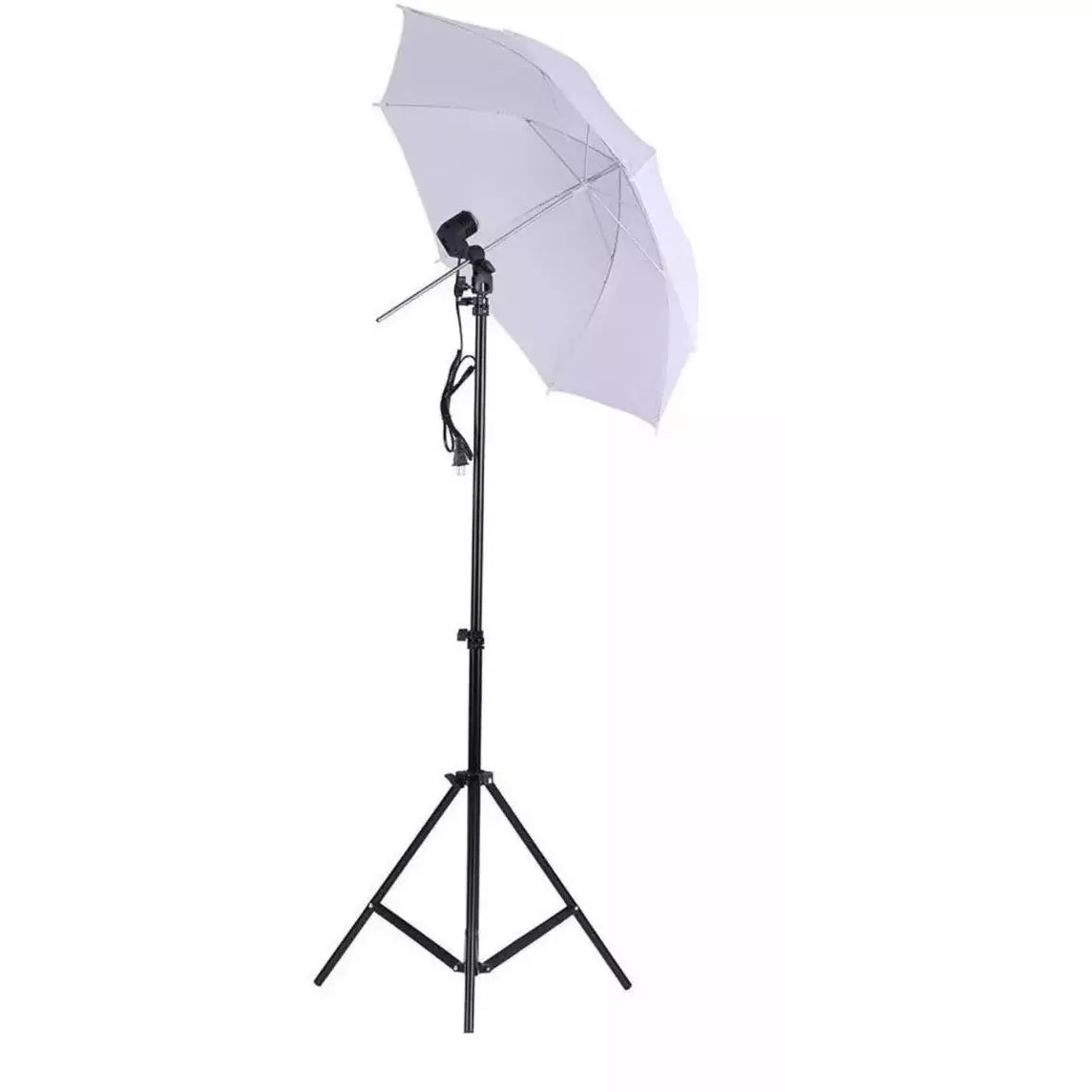 Kit Iluminación Estudio Fotografía Trípode + Sombrilla+ Bombillo 50W