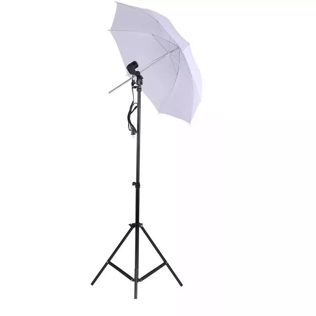 Kit Iluminación Estudio Fotografía X2 Con Bombillos 50w
