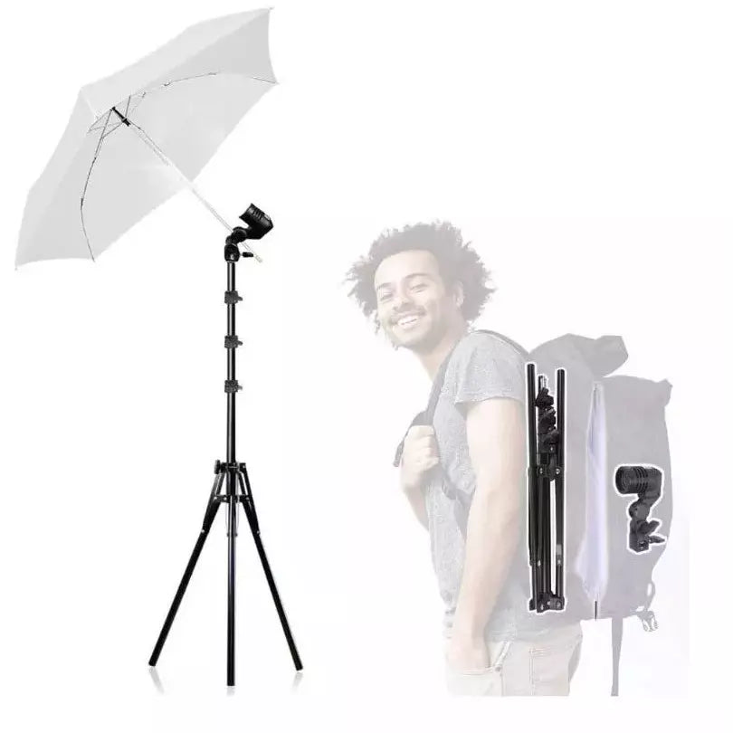 Kit Iluminación Estudio Fotografía X2 Con Bombillos 50w