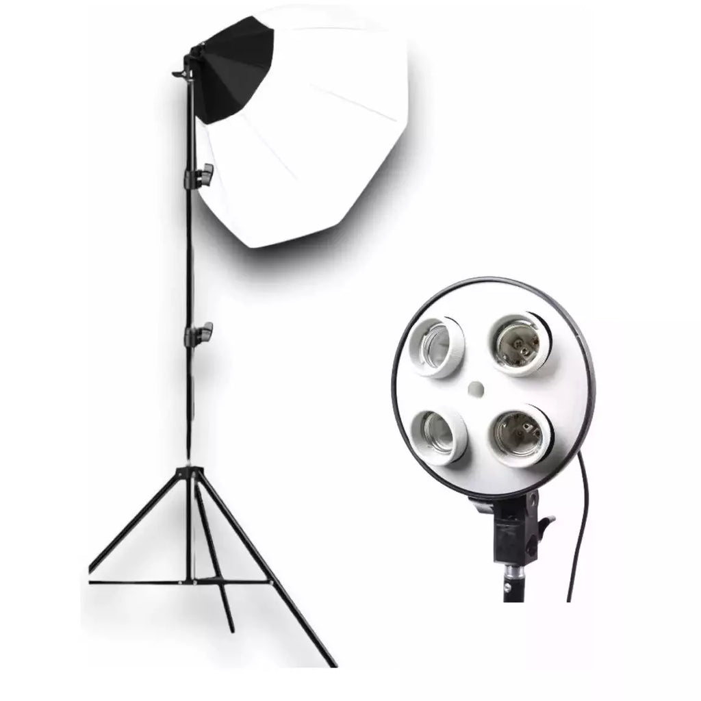Kit Iluminación Octabox 65cm + Socket para 4 bombillos