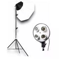 Kit Iluminación Octabox 65cm + Socket para 4 bombillos