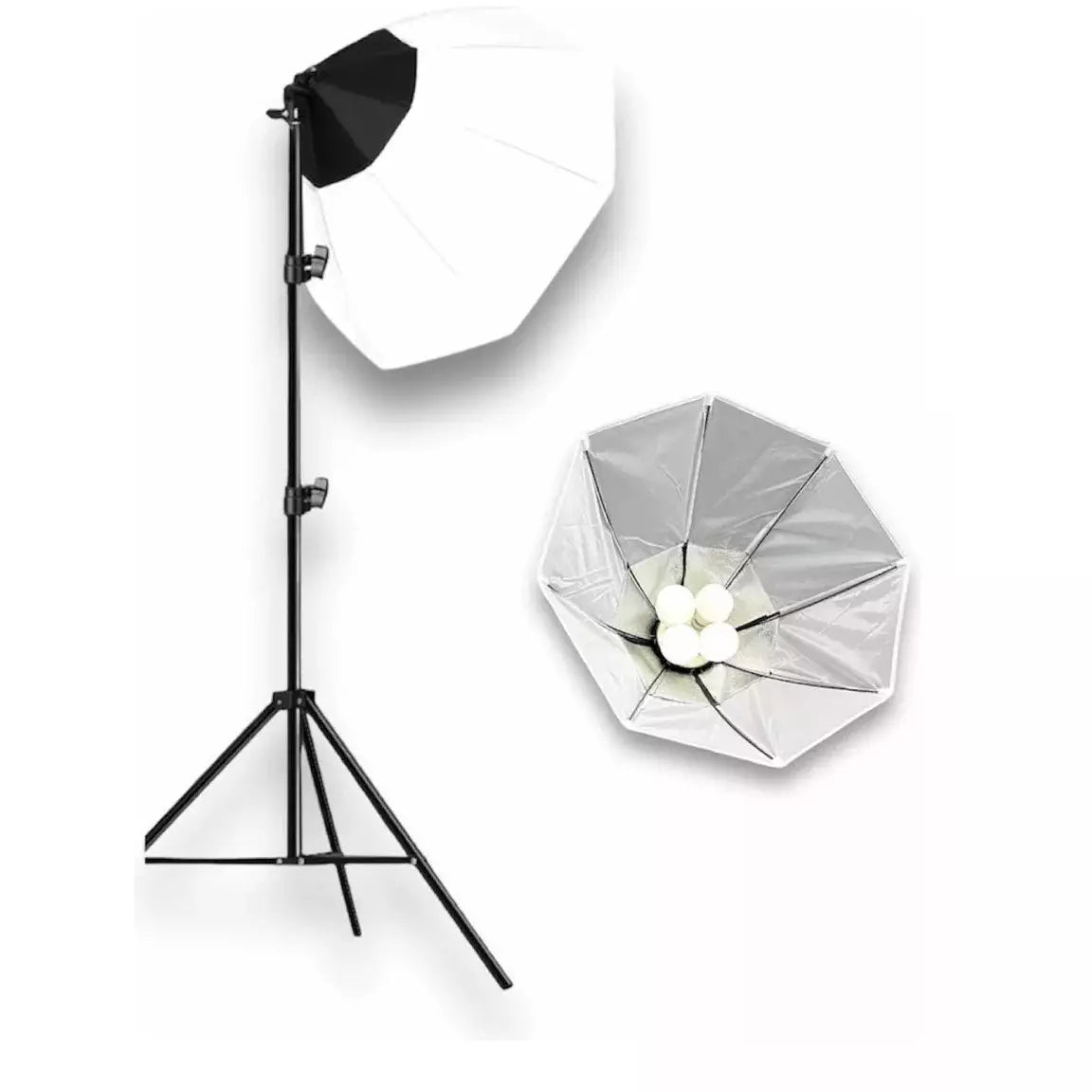 Kit Iluminación Octabox 65cm + Socket para 4 bombillos