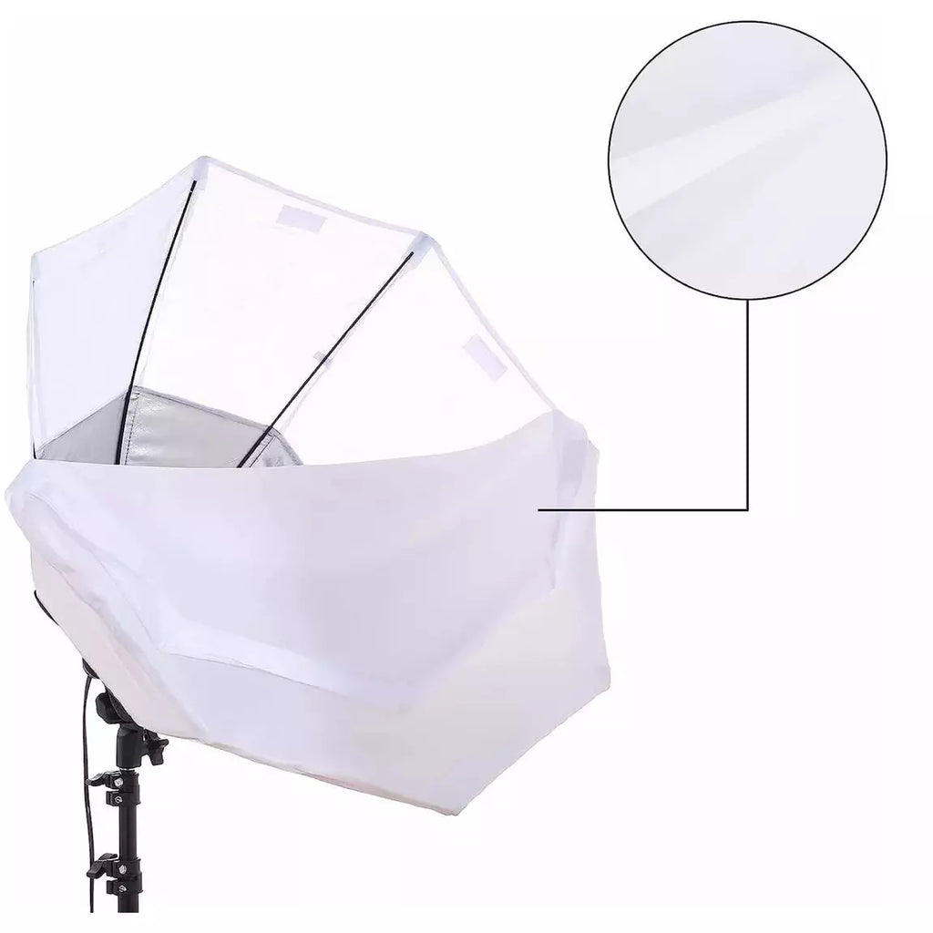 Kit Iluminación Octabox 65cm + Socket para 4 bombillos