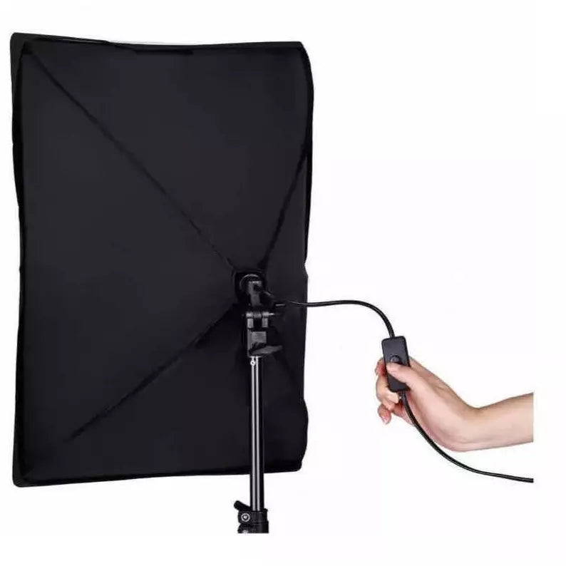 Kit Iluminacion Softbox 50x70cm Para Fotografia