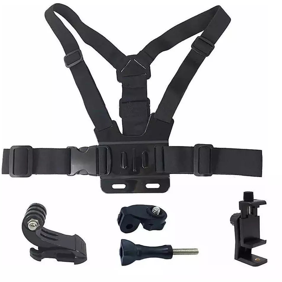 Kit Pechera + J-Hook + Soporte Celular Ultrarresistente GoPro