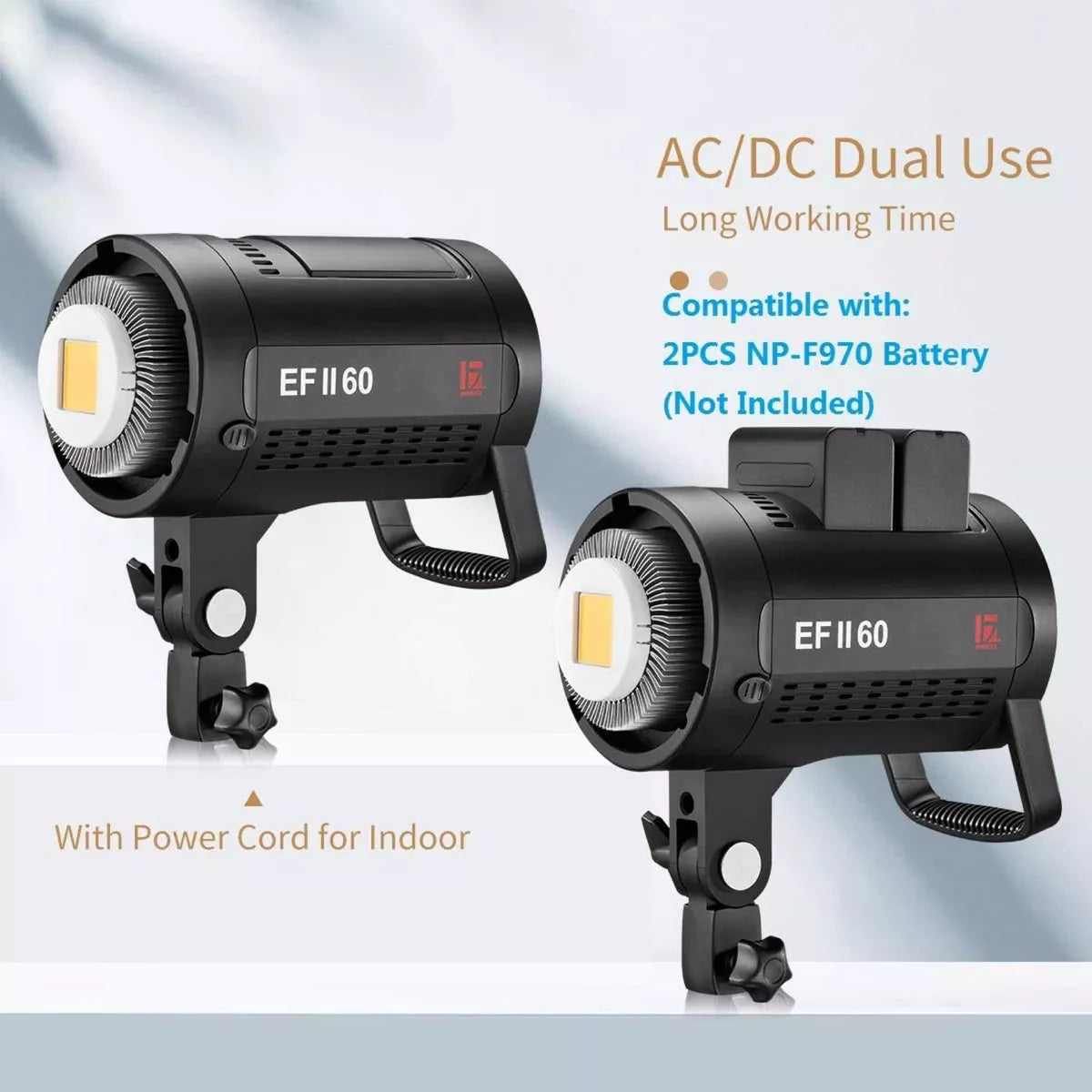Lámpara Luz Led Continua 60w Jinbei Efii60 Fotografía Video.