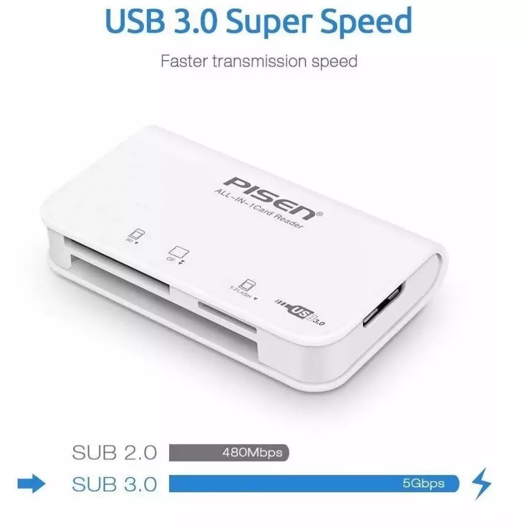 Lector Memorias Tarjetas Usb 3.0 Puertos Micro Sd Sd Tf
