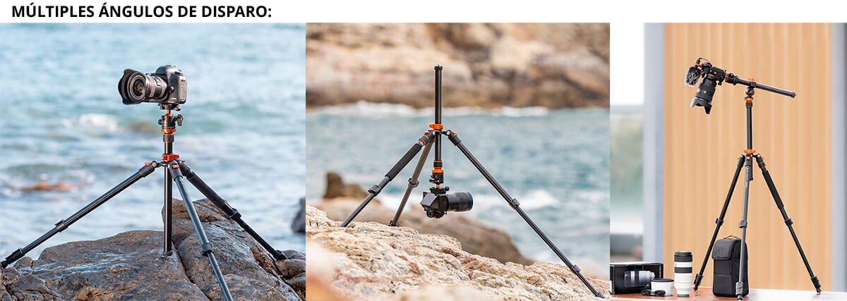 Tripode 200Cm 3 en 1 Monopie y Cenital K&F Concept O234A7