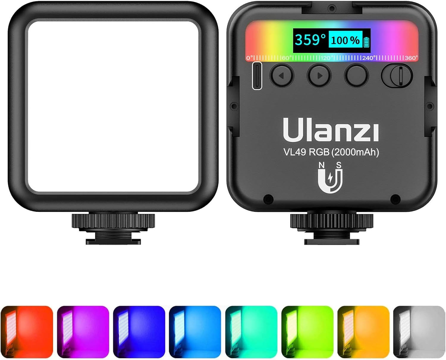 Luz RGB VL49 Led ULANZI Panel